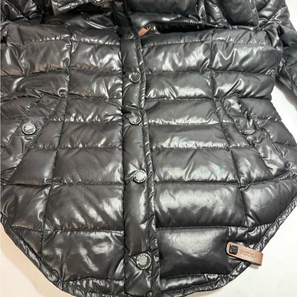 Rudsak Black Glossy Down Puffer Short Puffer Coat Size PS - Picture 9 of 14